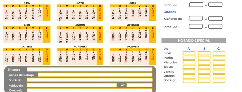 Calendario Laboral 2021