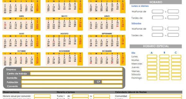 Calendario Laboral 2023